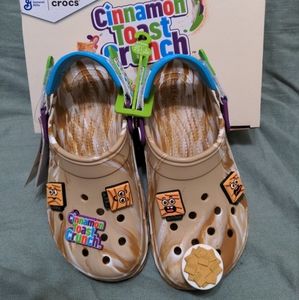 Cinnamon Toast Crunch x CROCS All-Terrain Clog size J5.5 W7 M5 NIB